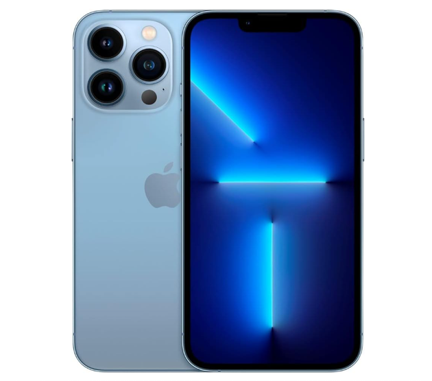 iPhone 13 Pro Max 128GB SS+eSim Sierra Blue A Grade 100% Battery Health( Refurbished )