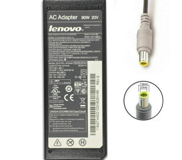 [L18]Original Lenovo/IBM 20V 4.5A 7.9x5.5mm 90W Power Adapter