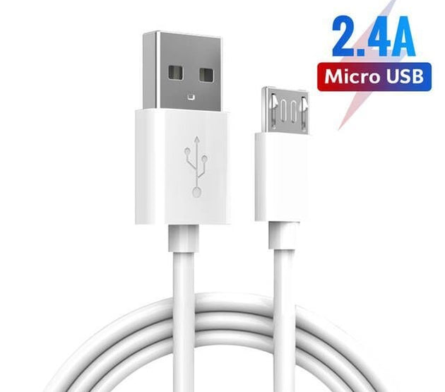 [5-A231]OEM Micro USB Data Cable for Samsung S1 S2 S3 S4 note1 note2 (not for note3) with package White