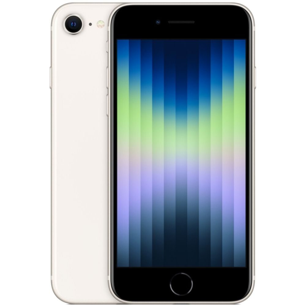 iPhone SE 2022 (3rd Gen)128GB SS+eSim Starlight A Grade 100% Battery Health( Refurbished )