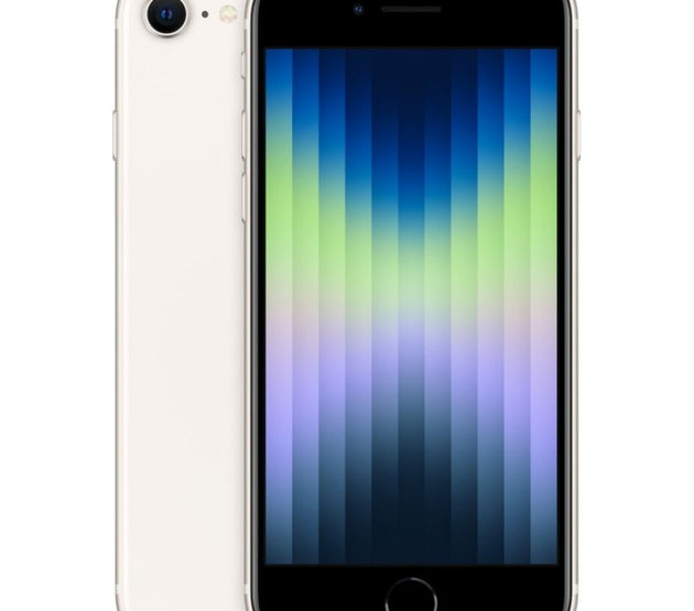 iPhone SE 2022 (3rd Gen)128GB SS+eSim Starlight A Grade above 90% Battery Health( Refurbished )