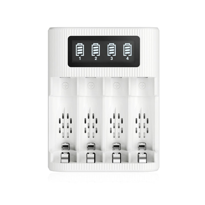 EBL TB-6409 Universal smart LCD Screens Battery Charger 4 Slots With Type C and Micro USB input