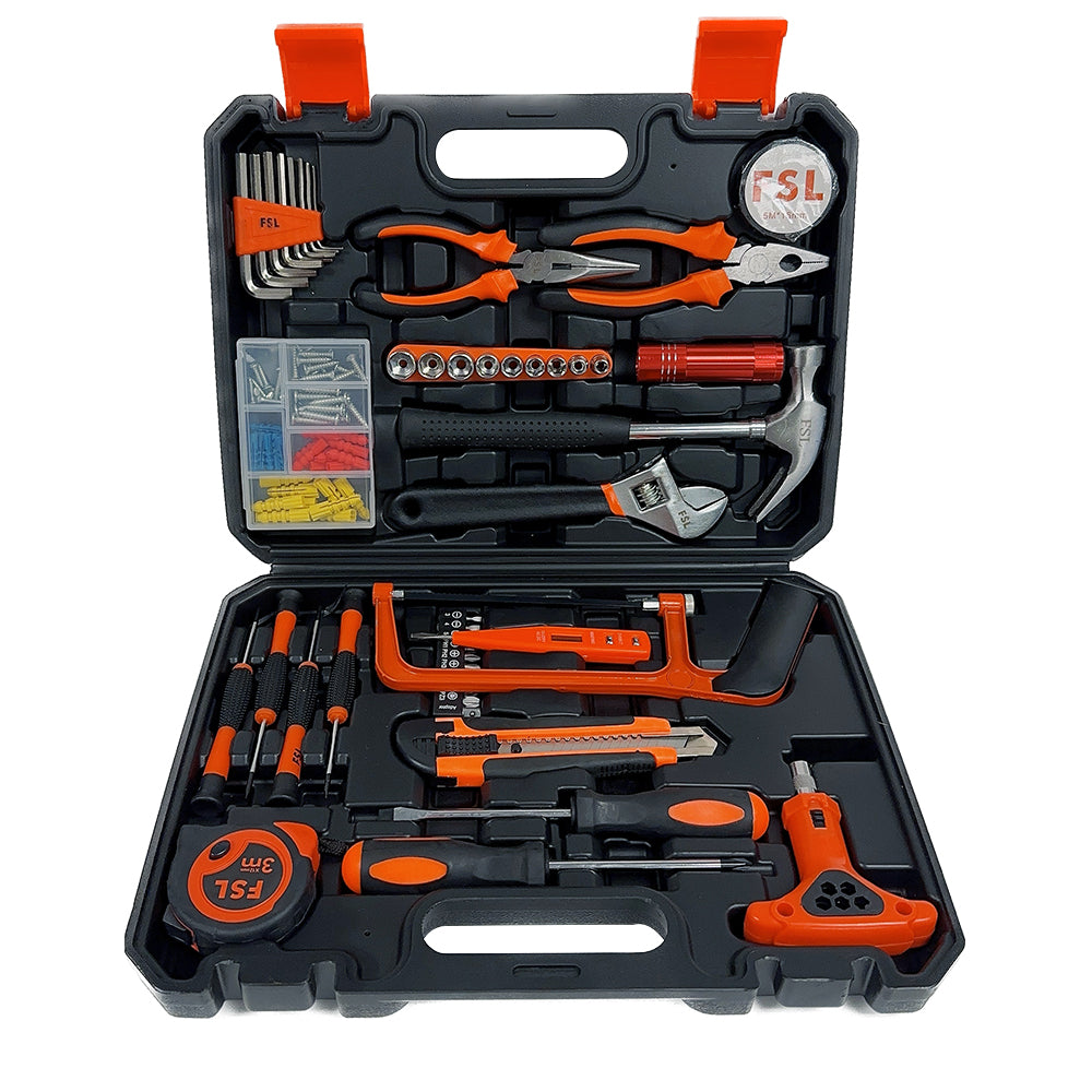 [AL4]FSL FSGJTZ-JG004-4 45 Pcs Household Multi-Function Hand Tool Box Complete Set