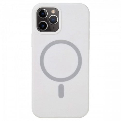 MagSafe Magnetic Phone Case Soft Silicone Back Cover For iPhone 12 Pro Max White