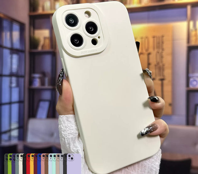[UA08]Silicone phone case without ring for samsung NOTE 10+ WHITE