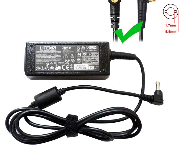[L7]Original LiteOn/Acer 19V 1.58A 5.5x1.7mm 30W Power Adapter