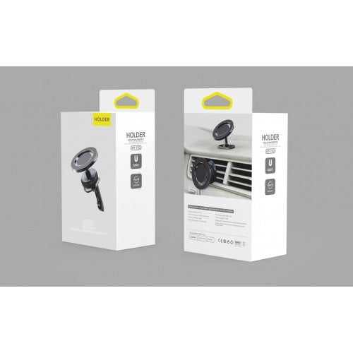 HT-732 Magnetic Universal Car Air Vent Bracket – 360° Rotation & Foldable Design