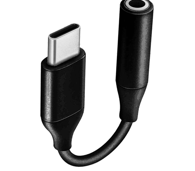 [5-A221]Samsung USB-C Headset Jack Adapter to 3.5mm Headphone Adaptor In Black EE-UC10 With Packing Black