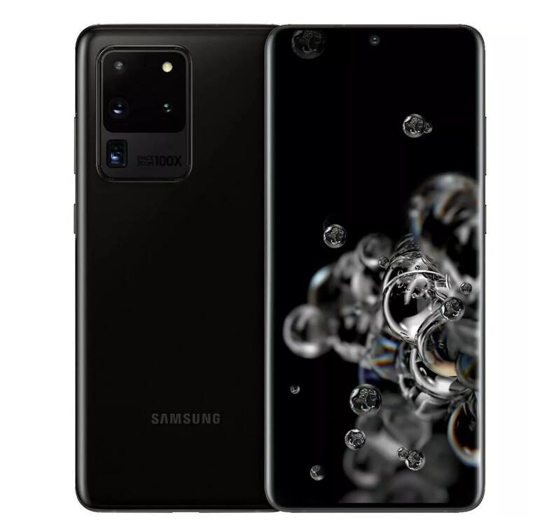 Samsung Galaxy S20 Ultra SM-G988U SS+eSim 128GB with 12GB RAM Cosmic Black A Grade ( Used )