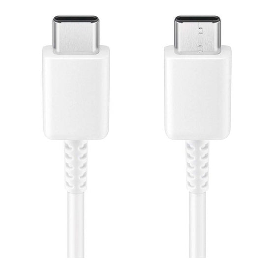 [5-A216]Original Samsung Dual USB-C Cable 1 Meter 3A PD Super Charge Type C To Type C USB Cable 40W fast charging For Galaxy Note 10 pro S20 S10 Plus A90 A80 A70 White