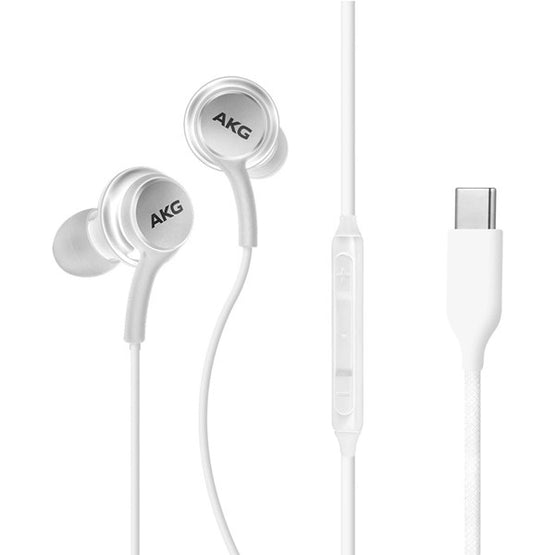 [5-A210]Original Samsung AKG Earphones with type C connector for S20, Note 10, 20 ultra White