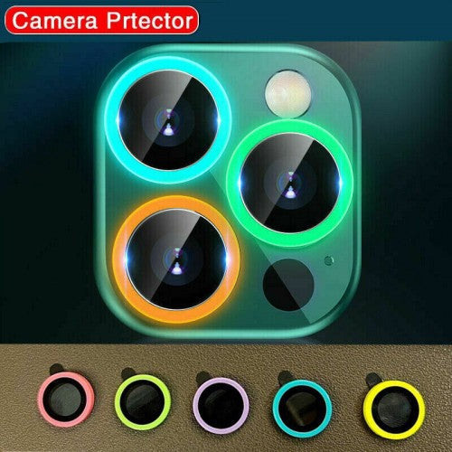 iPhone 13 Pro / 13 Pro Max 9H Luminous Camera Lens Protector Film Blue
