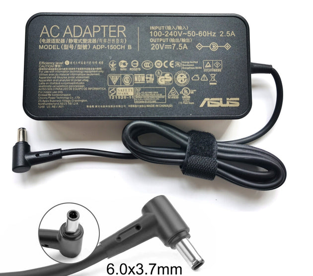 [L37]Original ASUS Power Adapter 20V 7.5A 150W 6.0*3.7mm ADP-150CH B A18-150P1A for ASUS FX95G