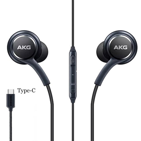 [5-A209]Original Samsung AKG Earphones with type C connector for S20, Note 10, 20 ultra Black