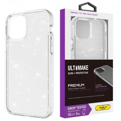 Ultimake blingbling phone case for iPhone 6P 7P 8P Transparent