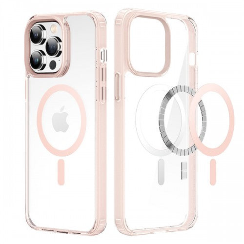 DUX DUCIS Clin2 Series MagSafe Clear Case for iPhone 14 Pro (6.1) - Pink Border