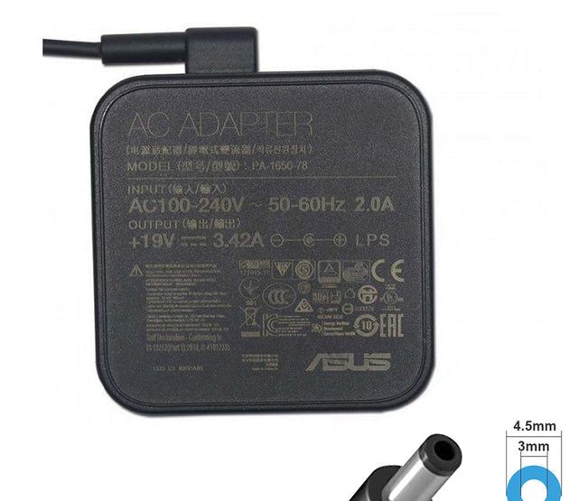 [M52]Original ASUS Power Adapter 19.5V 3.42A (4.5x3.0mm) with pin 65W