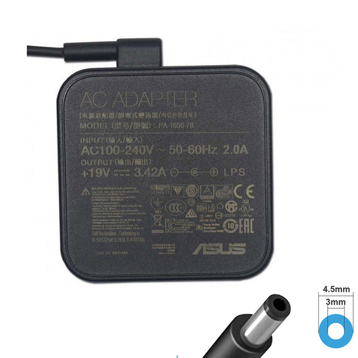Original ASUS Power Adapter 19.5V 3.42A (4.5x3.0mm) with pin 65W