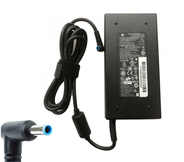[M27]Original HP 19.5V 6.15A, 120W Power Adapter, Tip pin size: 4.5mm * 3.0mm (Blue with pin in centre).use for HP Envy 17 Series