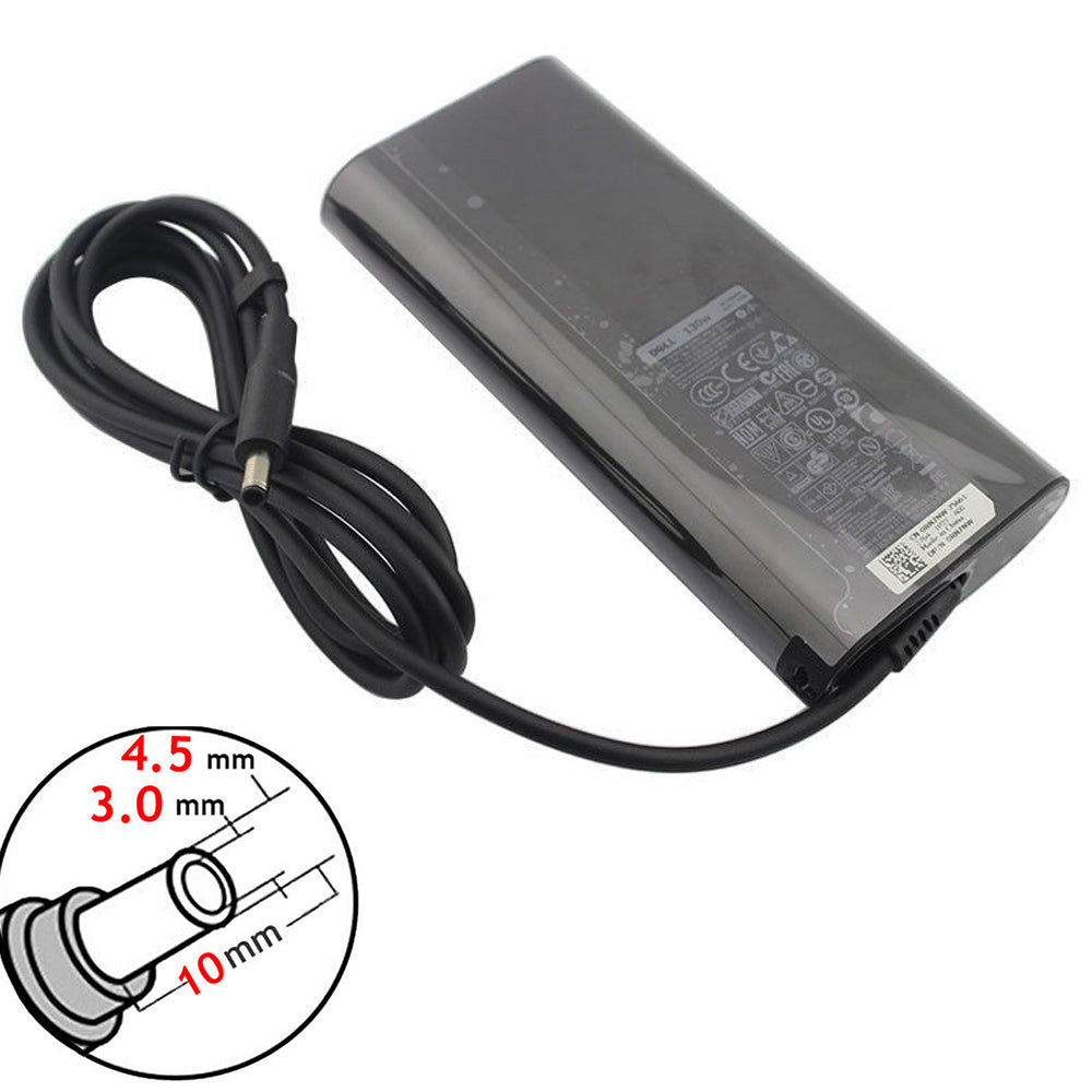 [L32]Dell XPS 15 9530 9550 RN7NW, HA130PM130-130W 4.5*3.0MM Adapter-Charger-19.5V-6.67A-For-Dell-XPS-15-9530-9550-RN7NW