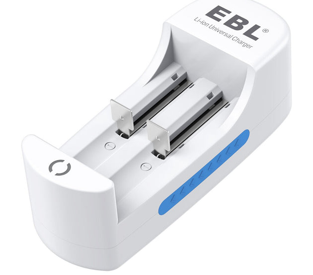 [H]EBL LN-6412 Lithium Battery Charger 2 Slots for 18650 16340 14500 li-ion Rechargeable Batteries