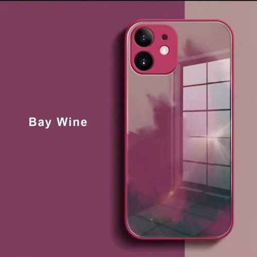 Biguo Phone Artistic Shockproof Case for iPhone X Bay Wine Red