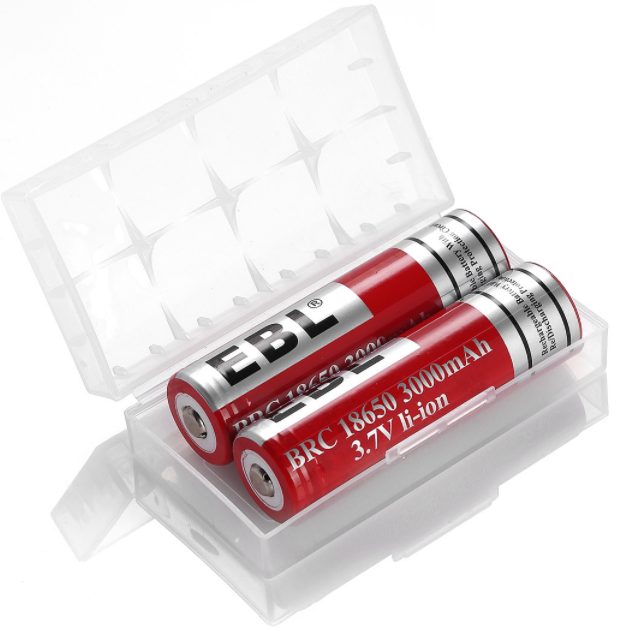 EBL LN-8131 2 Pack 3000mAh 3.7V 18650 Rechargeable Li-ion Batteries