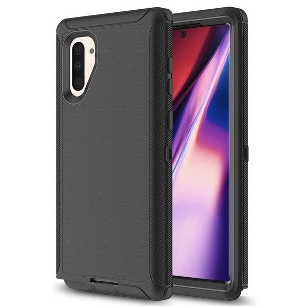 Adventurer shockproof phone case with Belt Clip for A52 5G Black
