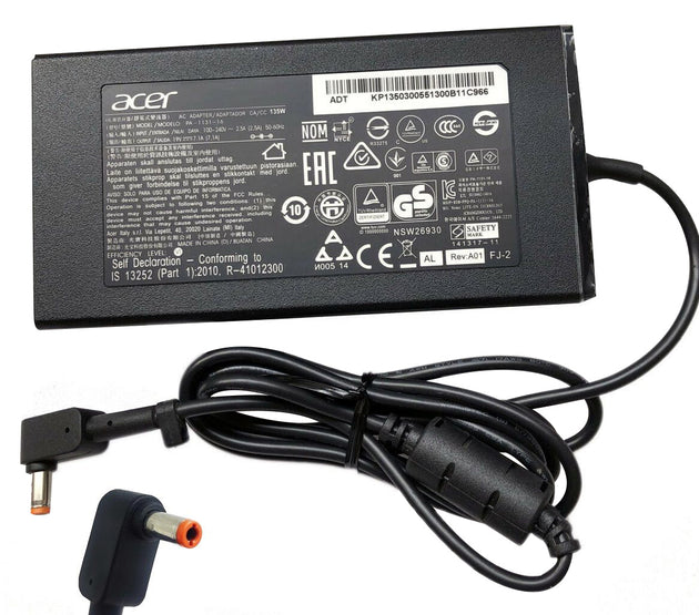 [M42]Acer 19V 7.1A 135w 5.5x2.5mm Adapter for Acer Nitro Black Gaming Notebook