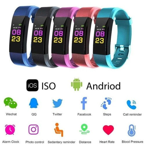 Children wristband,115Plus,blue tooth 4.0,waterproof,3.7v / 50mah,TELINK 8266,red