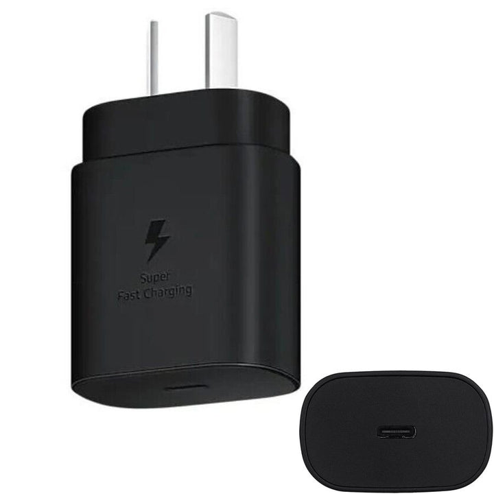 Samsung USB-C 25W AC Charger Black TA800 S20 S20+ ULTRA NOTE 10