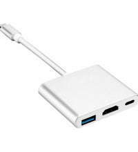 USB-C Aluminum Digital AV Multiport Adapter USB-C To USB-C HDMI USB-A