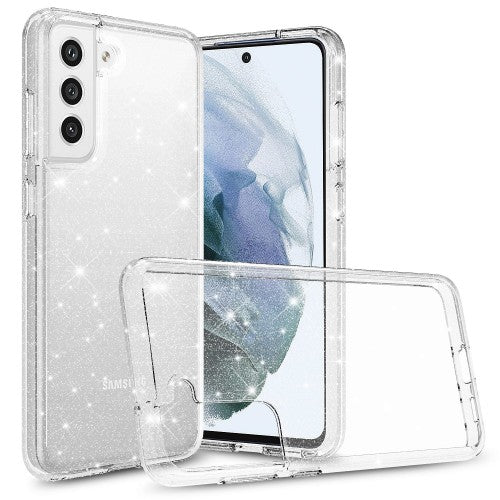 YUVAL phone case for Samsung Galaxy S21 FE Glitter Transparent