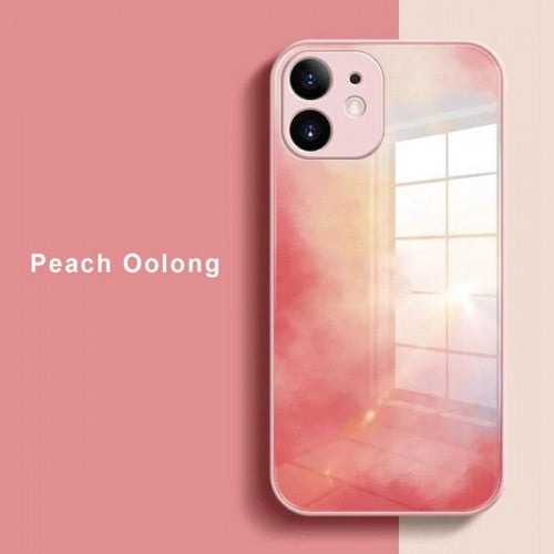 Biguo Phone Artistic Shockproof Case for iPhone 11 Pro Peach Oolong Orange