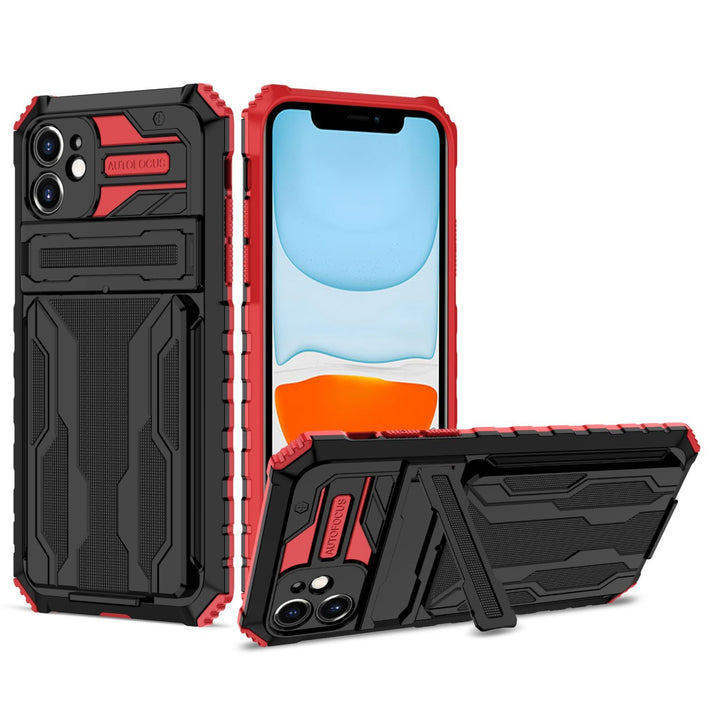 iPhone 11PRO MAX i-crystal Fashion phone case Black+Red