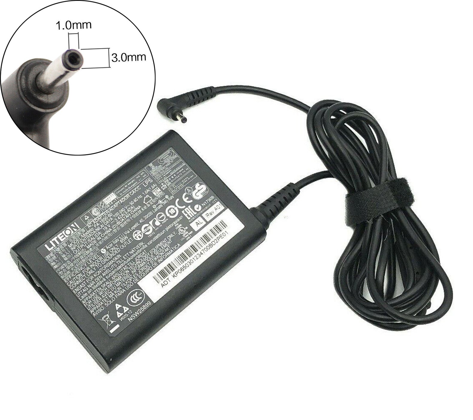 [M59]Original LITEON PA-1650-80 19V 3.42A 65W 3.0mm x 1.1mm For Acer
