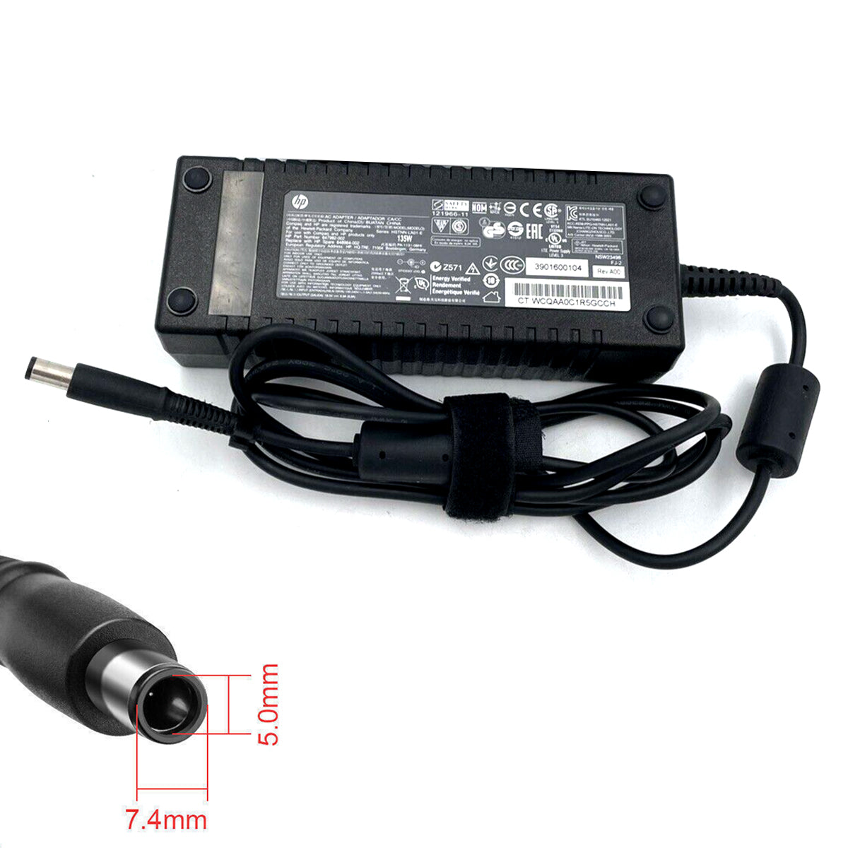 [M20]Original HP 19V 7.1A 7.4x5.0mm 135W Smart Pin Power Adapter.