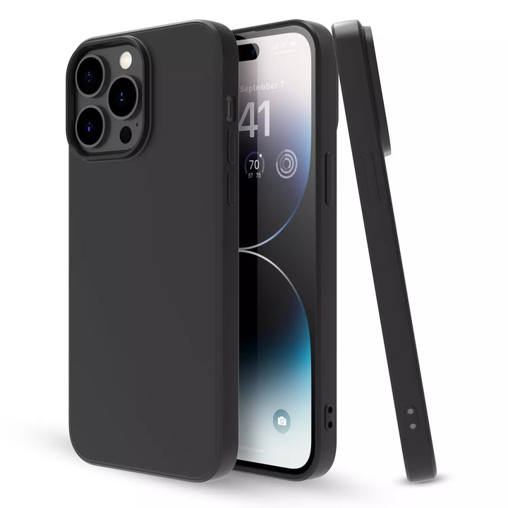 Silicone phone case without ring for samsung S8+ Black