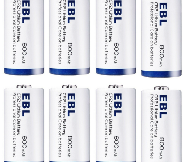 [I]EBL 4Pcs high performance 800mAh CR2 Lithium Batteries 3V LN-CR02