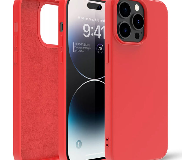 [UA08]Silicone phone case without ring for samsung NOTE 8 RED