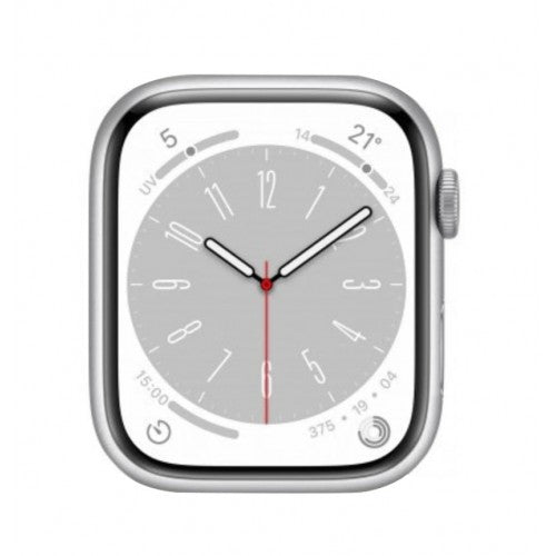 Apple Watch Series 8 A2773 41mm GPS + Cellular 32GB Silver Aluminum above 90% Battery Health – A Grade - NO Band