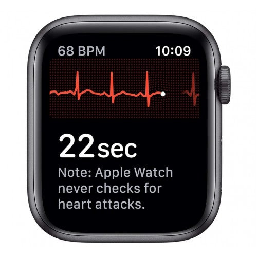 Apple Watch Series 5 A2093 44mm GPS 32GB Space Gray Aluminum – Excellent Grade Minor Screen Scratch - NO Band