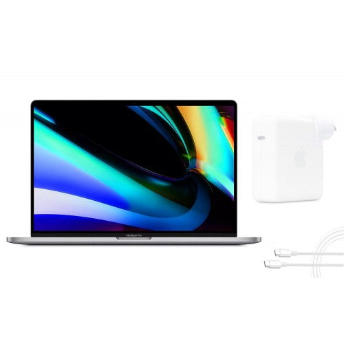 Apple MacBook Pro 16" A2141 2019 Intel Core i9 2.4GHz 8-Core / 64GB DDR4 RAM / 512GB SSD / Intel UHD Graphics 630 and AMD Radeon Pro 5500M 4GB / macOS / Space Grey / 100% Battery Health - Excellent Grade Minor Scratch (Refurbished)