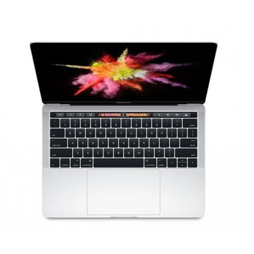 Apple MacBook Pro 13.3" A1706 (2017) Touch Bar Intel Core i5 3.10GHz Dual-Core / 16GB RAM / 256GB SSD / 2560×1600 Retina Display / Silver / 100% Battery Health – Excellent Grade Minor Scratch, Right Side Touch Bar Flicker, Fully Functional (Pre-Owned