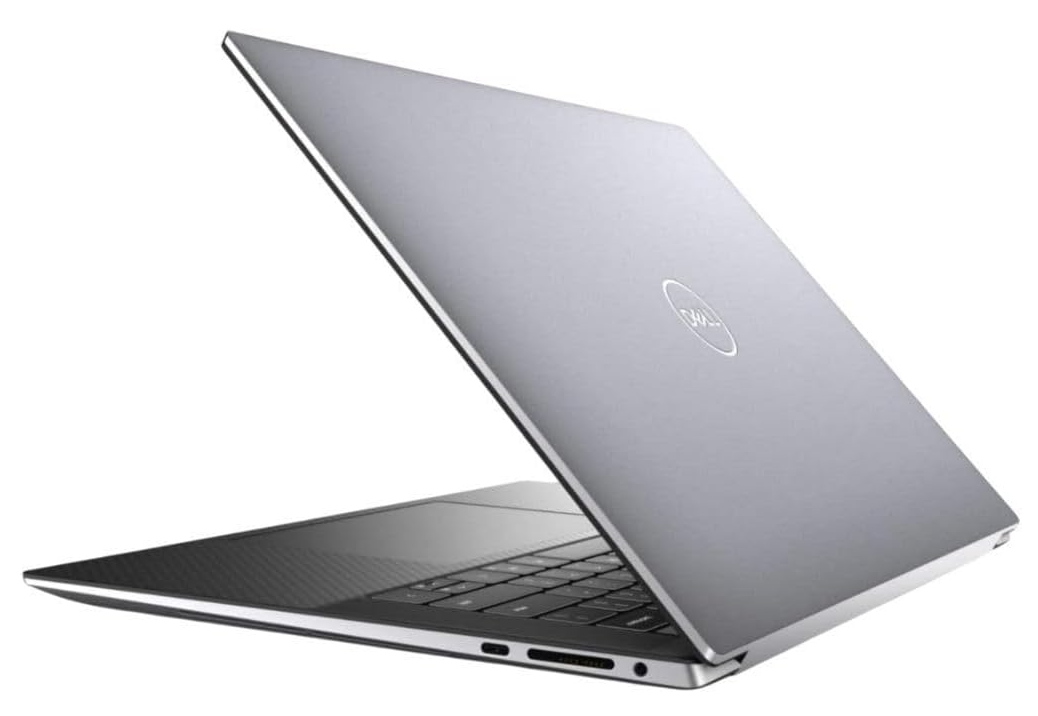 Dell Precision 5560 Silver - rear and side view (model illustration)