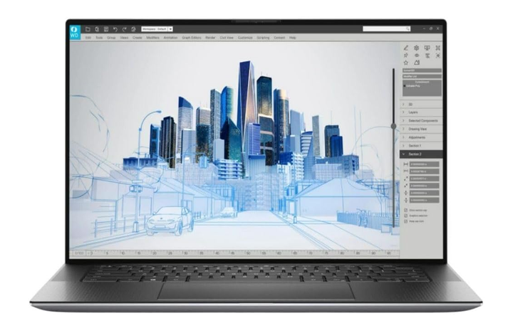 Dell Precision 5560 15.6" Intel Core i7-11850H 2.50GHz Octa-Core / 16GB RAM / 1TB SSD / Intel UHD Graphics 630 / Windows 11 Pro / Silver – Excellent Grade Minor scratch (Refurbished)