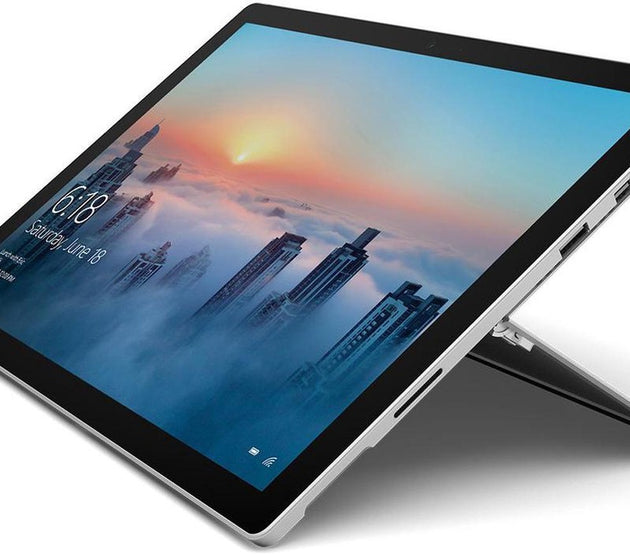 Microsoft Surface Pro (4th Gen) 1724 Laptop / Tablet - Intel i5-6300U@2.40GHz 8GB RAM 256GB SSD 12.3' Touch WIN10 Pro Silver - A Grade( Refurbished)