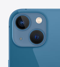 iPhone 13 Blue - rear cameras detail (model illustration)