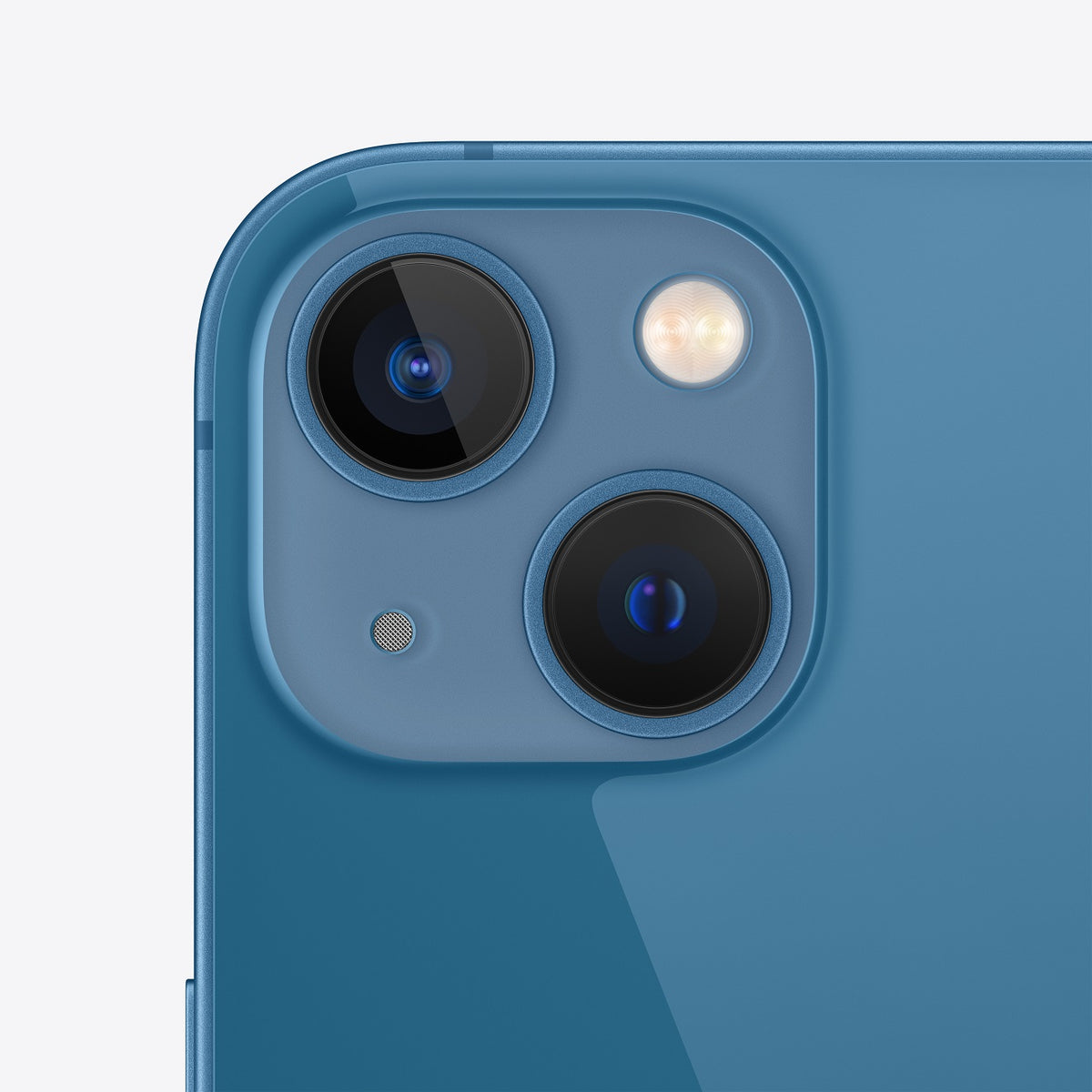 iPhone 13 Blue - rear cameras detail (model illustration)