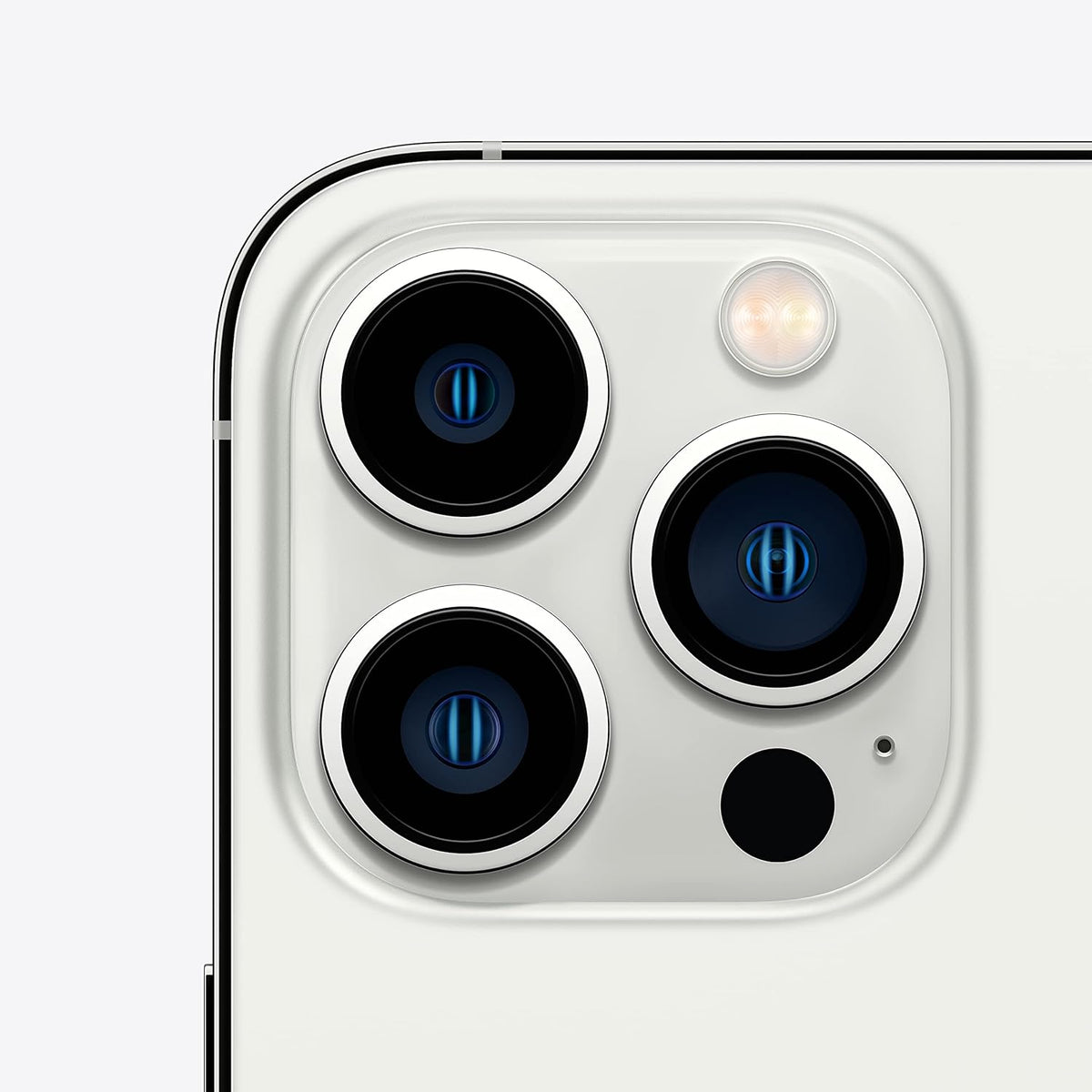iPhone 13 Pro Max Silver - rear cameras detail (model illustration)